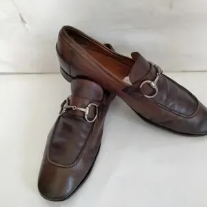 Gucci | Shoes | Gucci Big Horsebit Vintage Leather Loafers  display picture 1